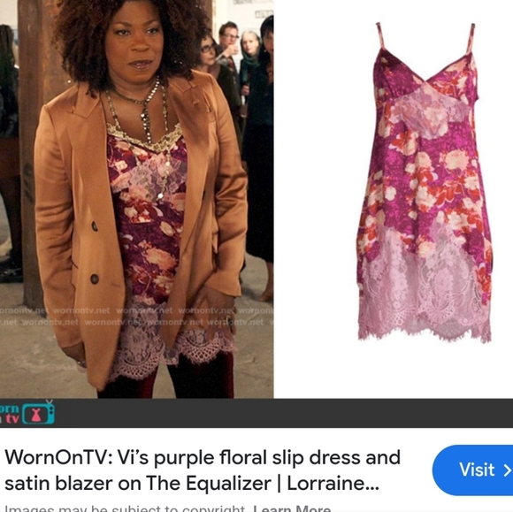 Free People Sunfade Slip Dress Purple Floral Combo - Picture 10 of 11